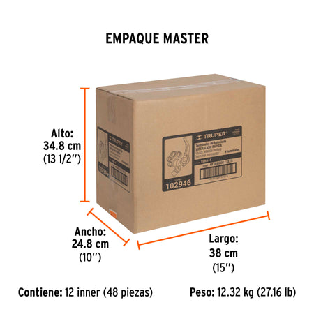 Blister 2 terminales p/bateria desconexion rapida Truper