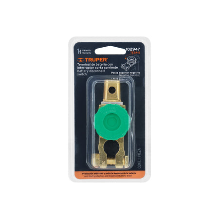 Terminal p/bateria con interruptor switch Truper