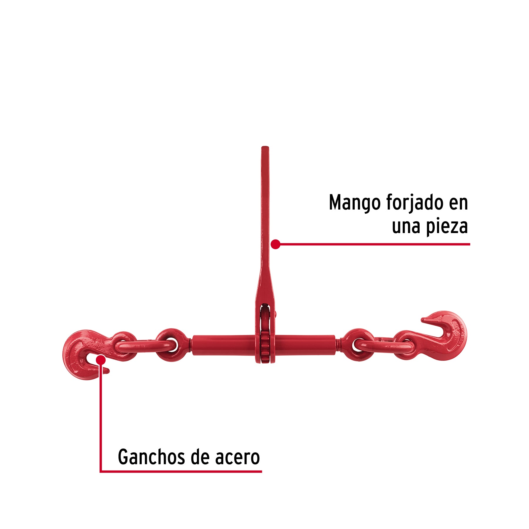 Tensor de cadena con matraca, 1/2' - 5/8', FIERO