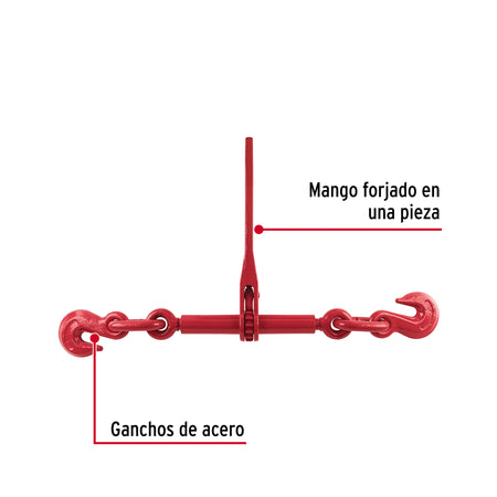 Tensor de cadena con matraca, 1/2' - 5/8', FIERO