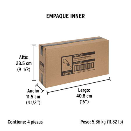 Juego de 20 tensores elasticos Pretul