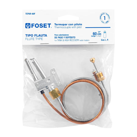 Termopar tipo flauta 60 cm FOSET