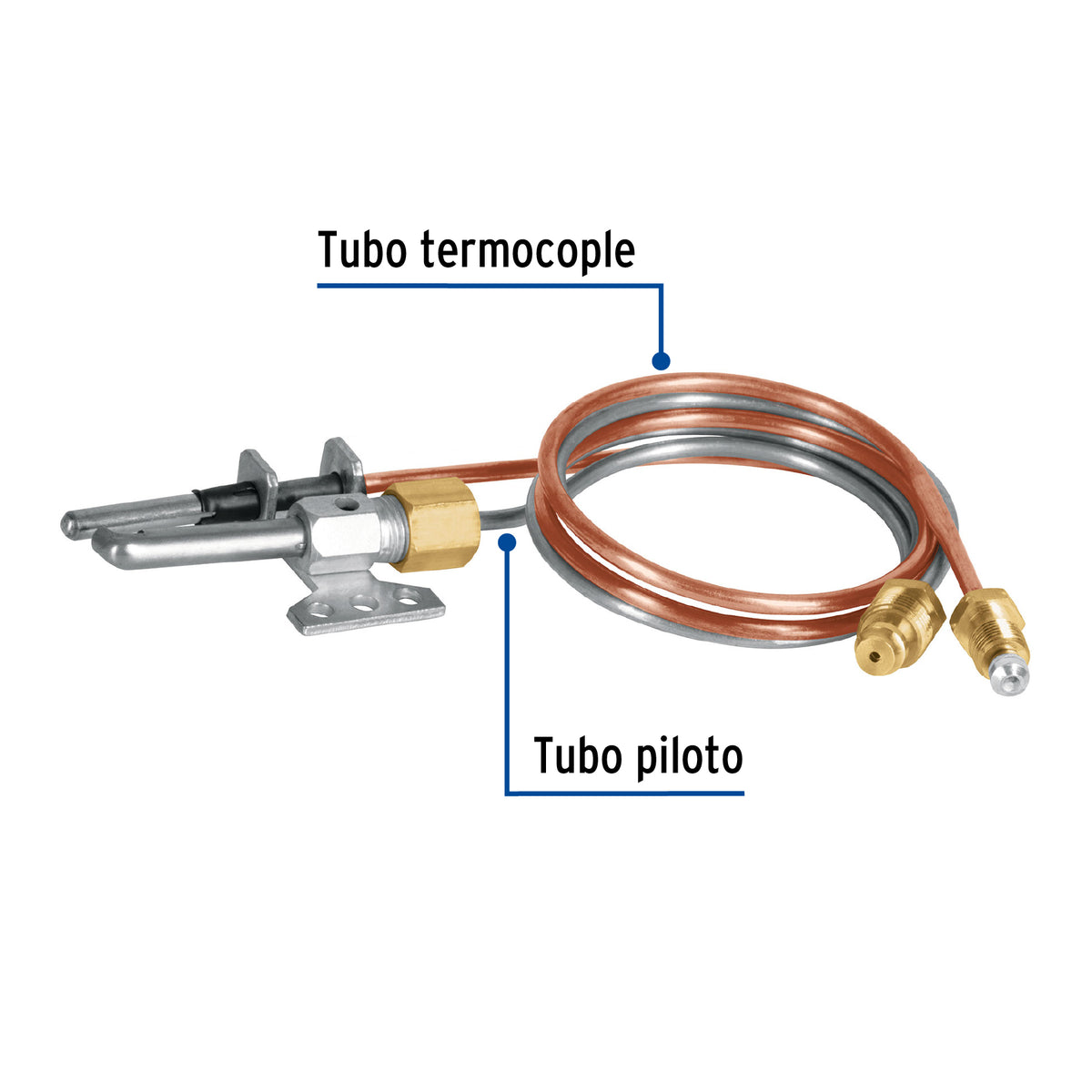 Termopar tipo flauta 60 cm FOSET