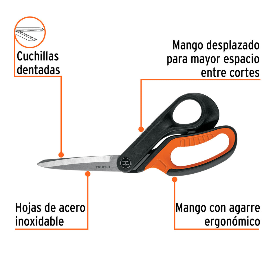 Tijera 10' multiusos, de acero inoxidable, EXPERT