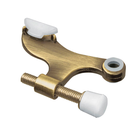 Tope de puerta para bisagra acabado laton antiguo HERMEX