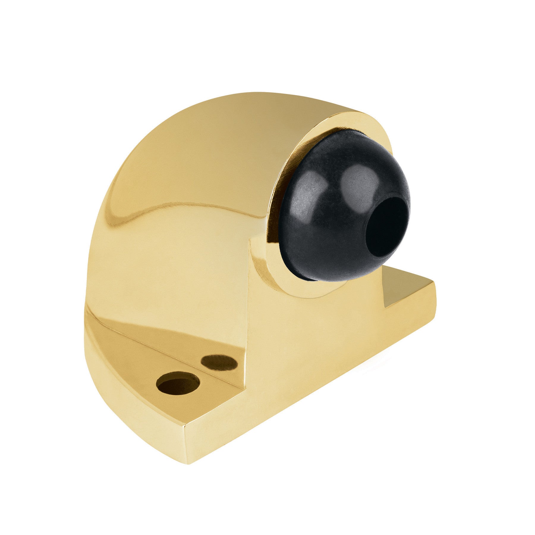 Tope tipo codo para puerta acabado HERMEX brillante