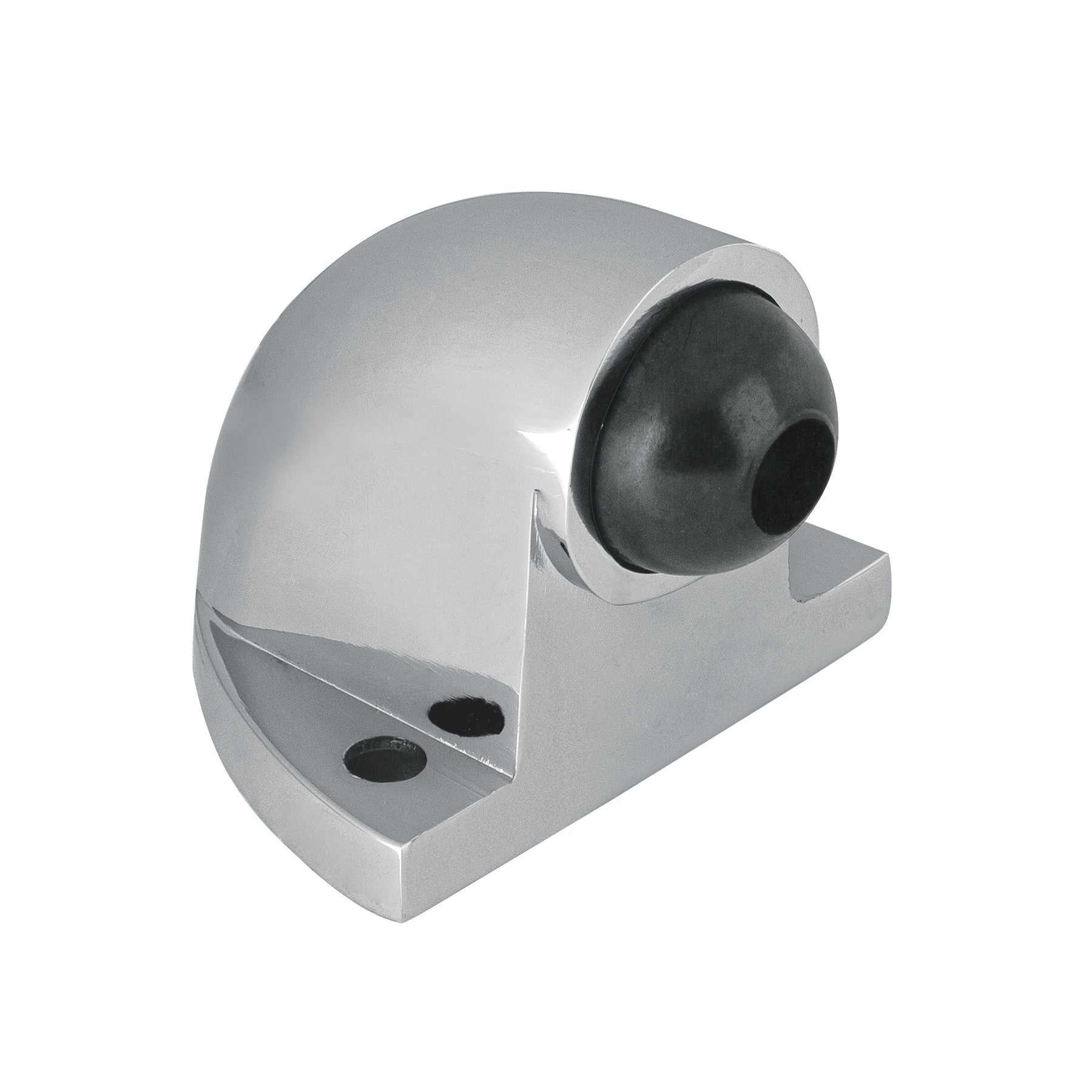 Tope tipo codo para puerta acabado HERMEX cromo