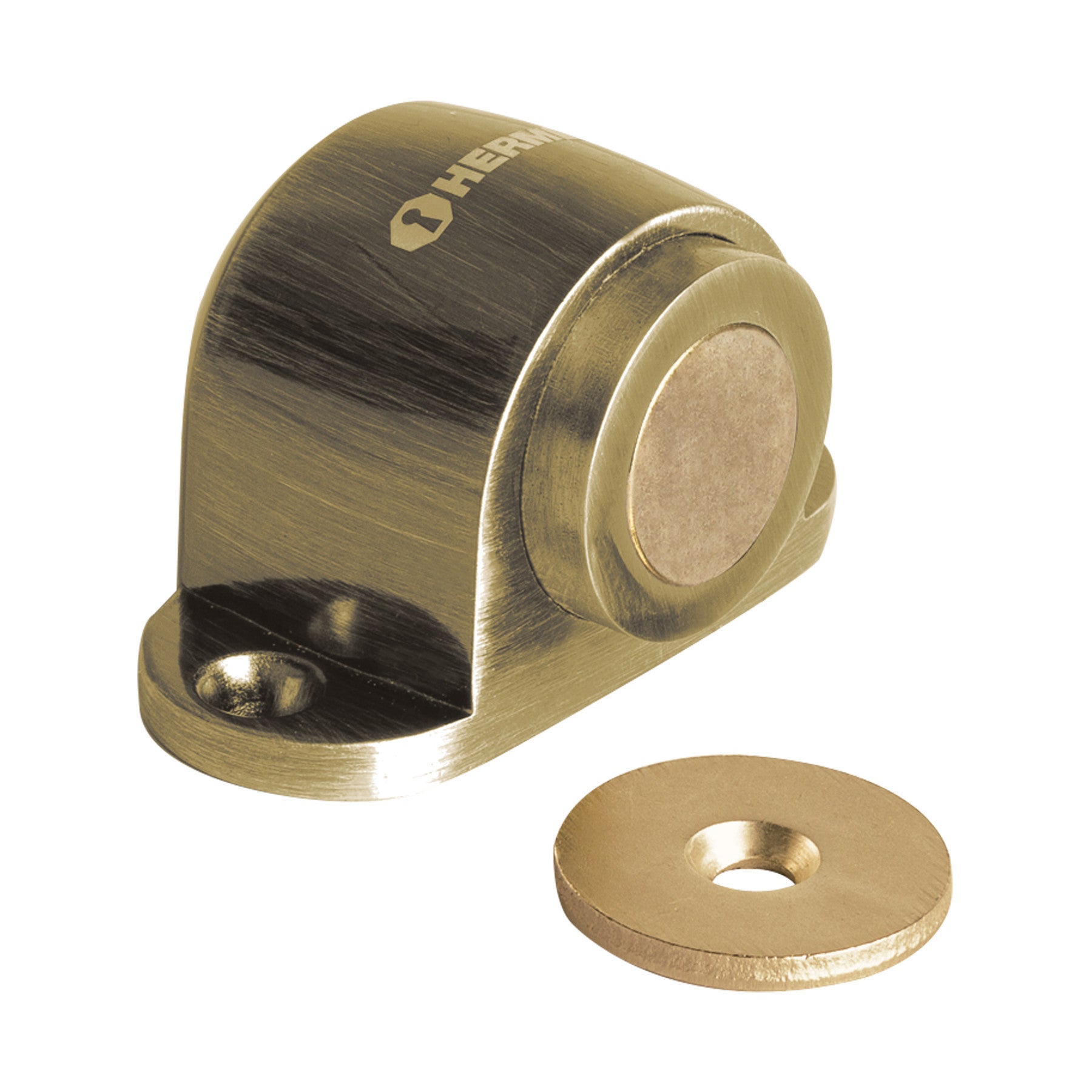 Tope para puerta magnetico acabado laton antiguo HERMEX