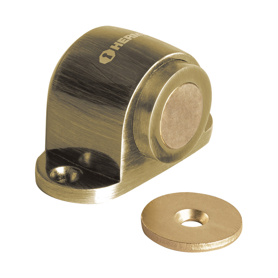 Tope para puerta magnetico acabado laton antiguo HERMEX