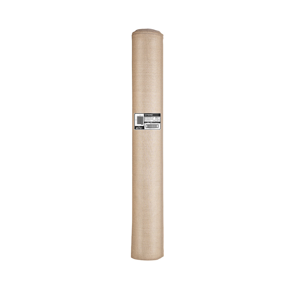 Rollo de malla sombra 80%, raschel beige, 15m x 2m, FIERO