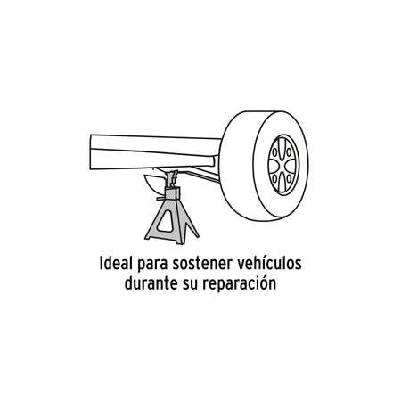 Caja con 2 torres de 3 ton para auto Truper