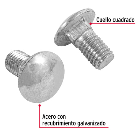 Bolsa con 40 tornillos 1/2' x 1' tipo coche, FIERO 1/2', 1'