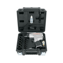 Kit de llave (pistola) de impacto 1/2" estuche plastico