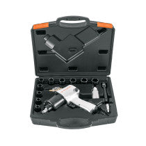 Kit de llave (pistola) de impacto 1/2" ind estuche plastico