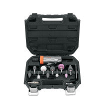Kit de mini esmeriladora 1/4" con estuche plastico Truper