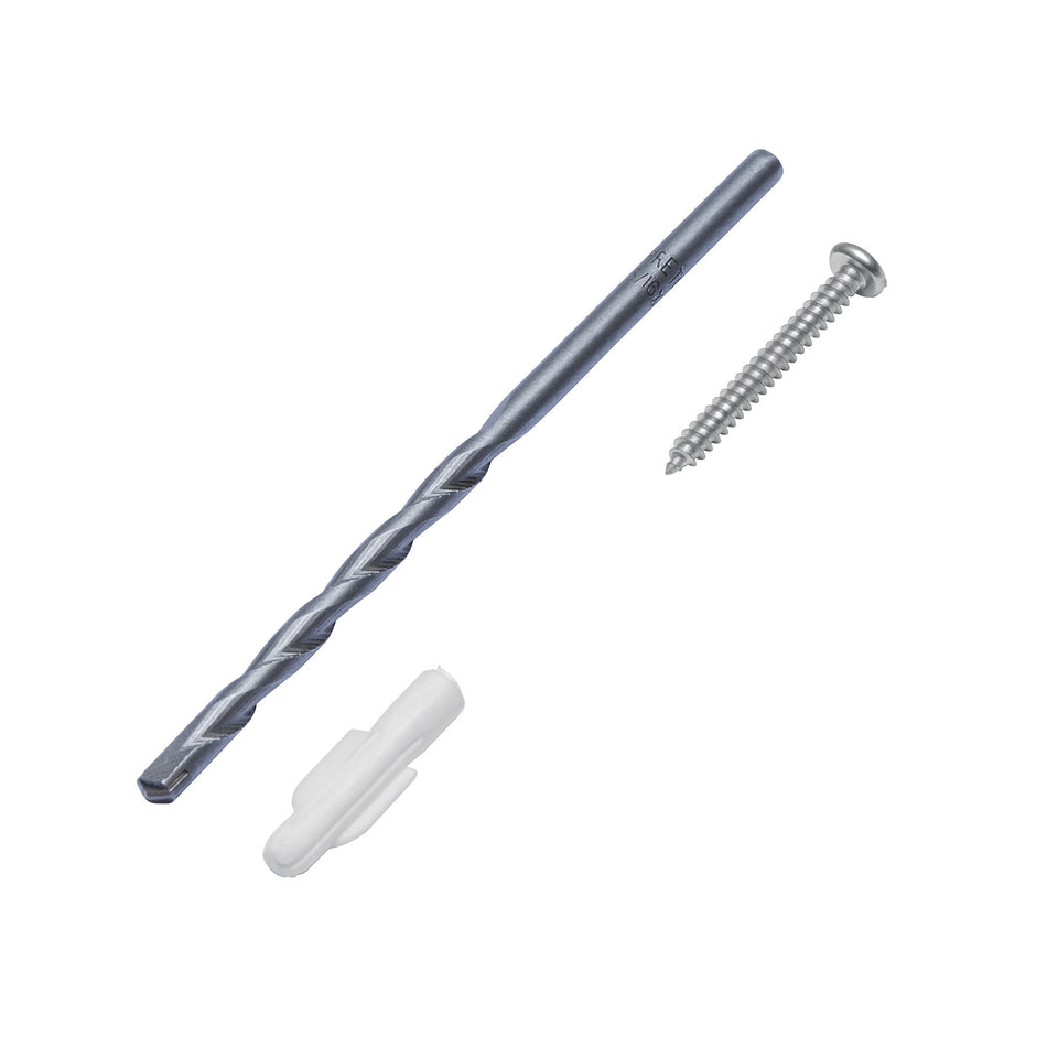 Kit de 20 taquetes 3/16' con pijas #6 y 1 broca 3/16', FIERO