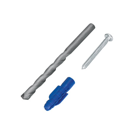 Kit de 20 taquetes 3/8' con pijas #12 y 1 broca 3/8', FIERO