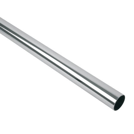 Tubo redondo para closet 3.0 m acero cromado HERMEX