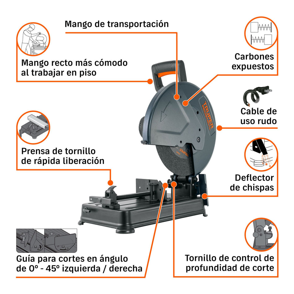 Tronzadoras / cortadoras de  metales, 14"