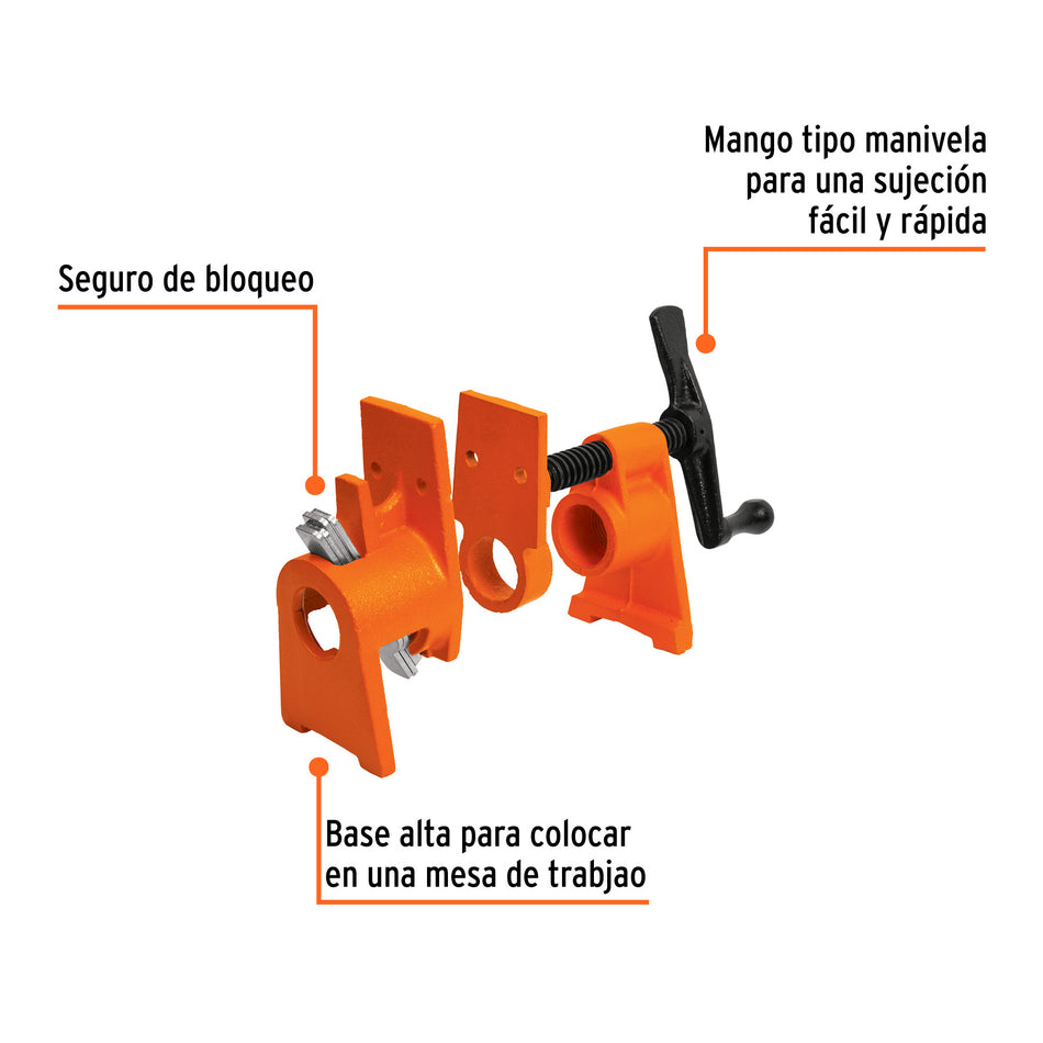 Sargento de tubo 3/4', Truper