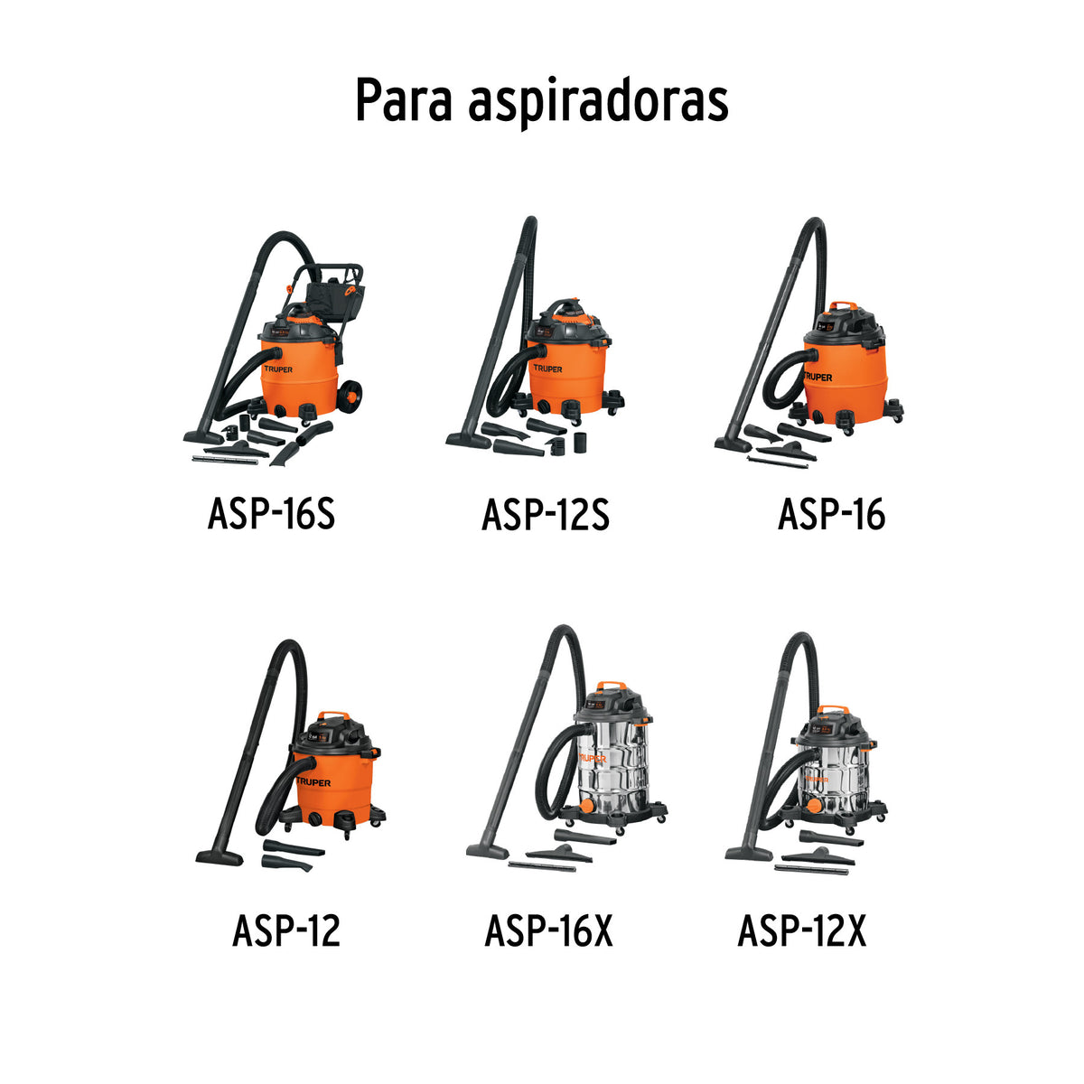Tubo de extension para aspiradoras 12 y 16 gal Truper