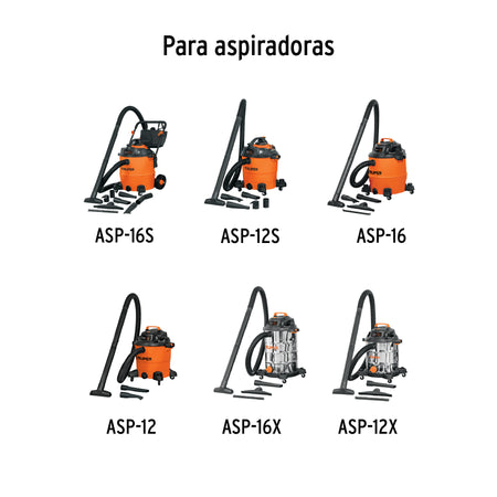 Tubo de extension para aspiradoras 12 y 16 gal Truper