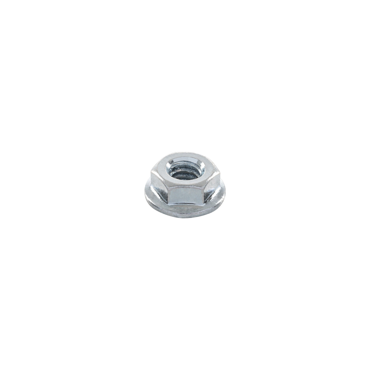 Bolsa con 100 tuercas flange, 1/4', acero galvanizado, FIERO