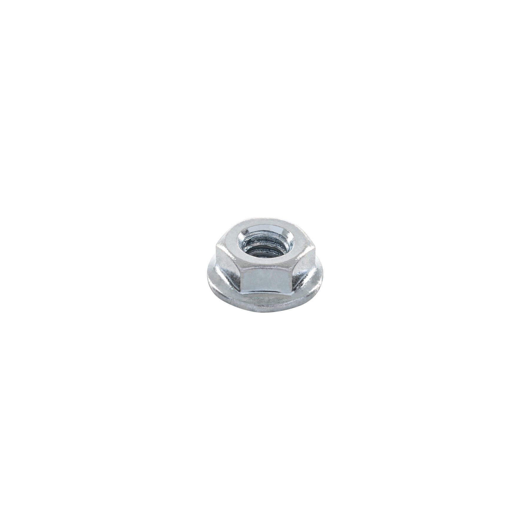 Bolsa con 100 tuercas flange, 1/4', acero galvanizado, FIERO