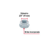 Bolsa con 10 tuercas flange, 3/4', acero galvanizado, FIERO