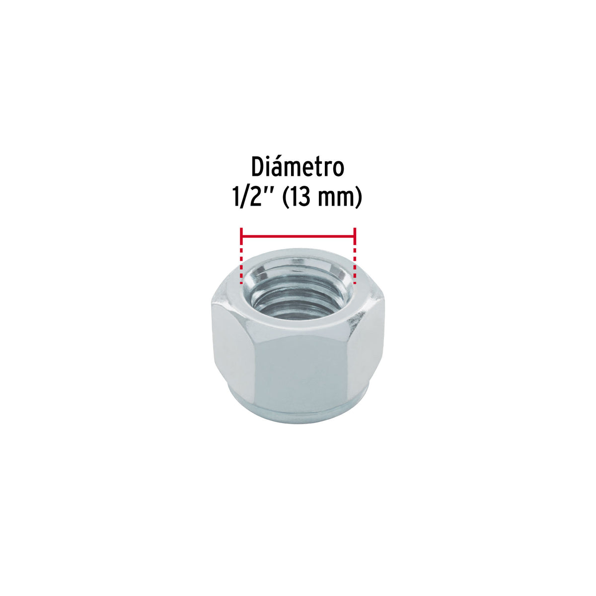 Bolsa con 50 tuercas de seguridad, 1/2' , FIERO