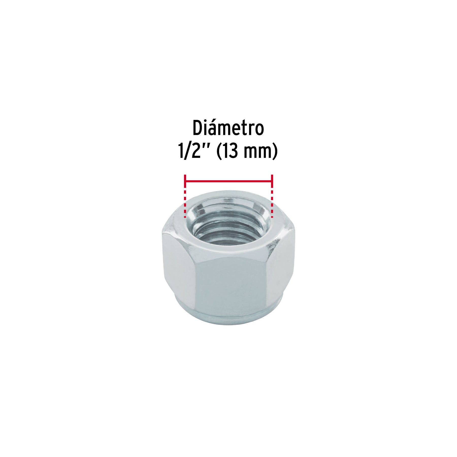 Bolsa con 50 tuercas de seguridad, 1/2' , FIERO