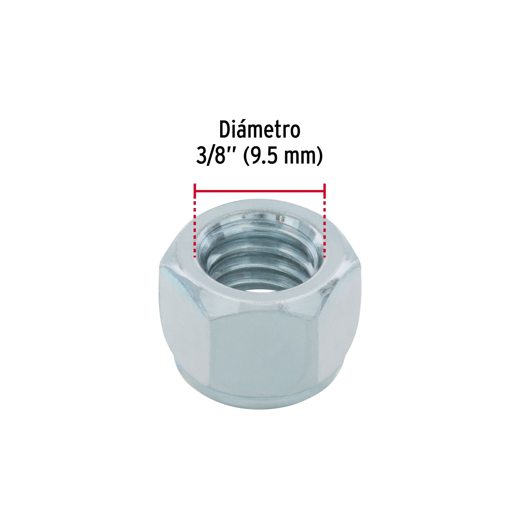 Bolsa con 100 tuercas de seguridad, 3/8' , FIERO