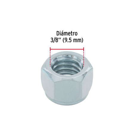 Bolsa con 100 tuercas de seguridad, 3/8' , FIERO