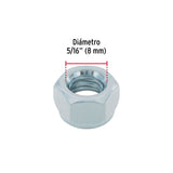 Bolsa con 150 tuercas de seguridad, 5/16' , FIERO
