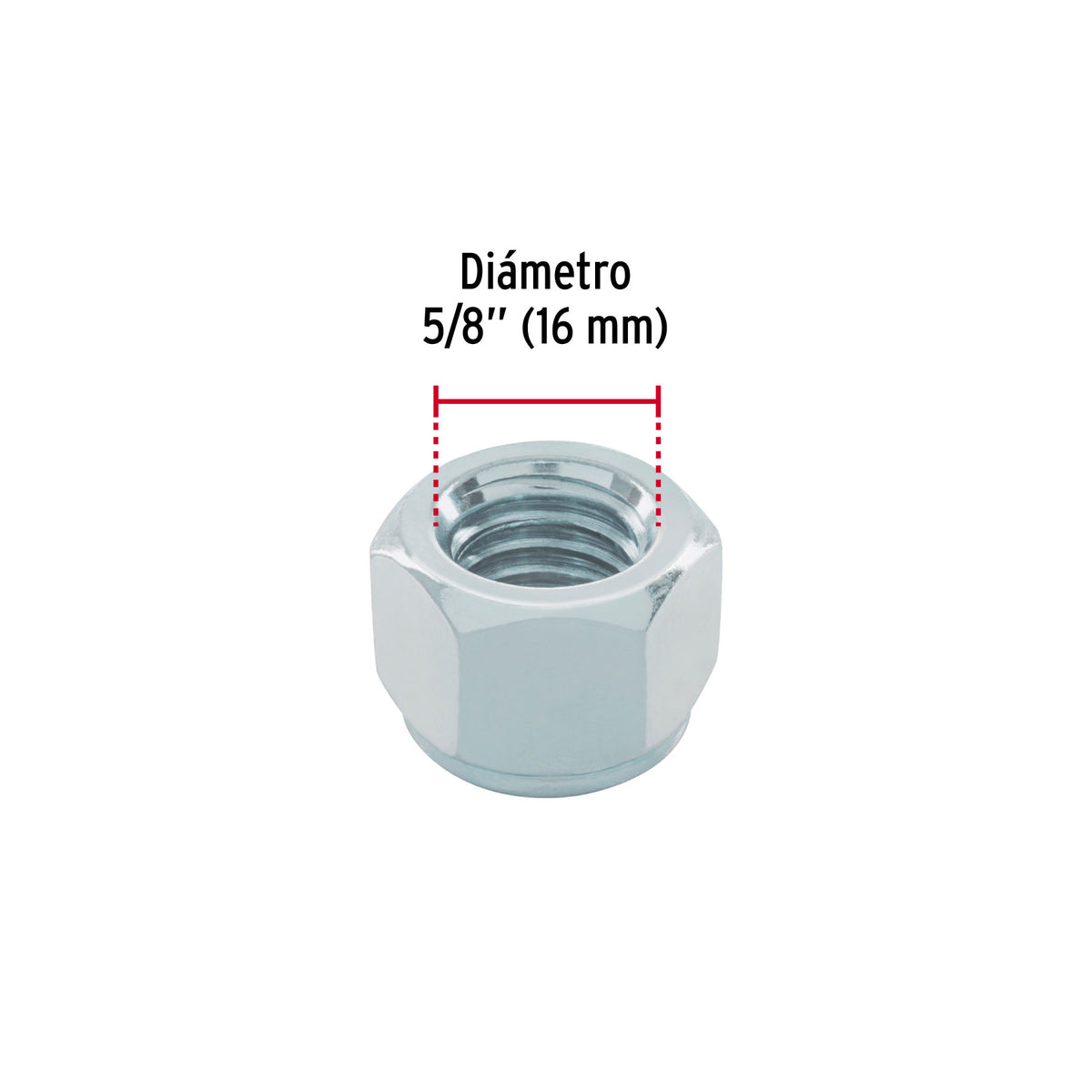 Bolsa con 25 tuercas de seguridad, 5/8' , FIERO