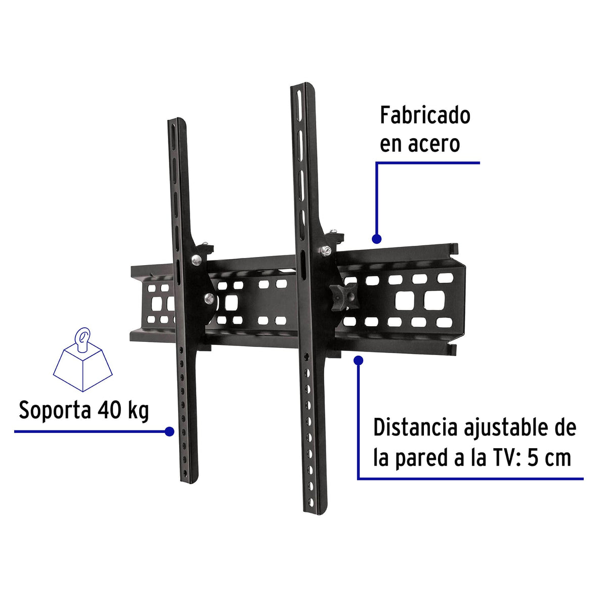 Soporte para pantallas de 32" a 70" con movimiento angular