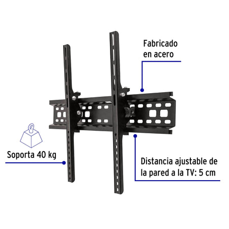 Soporte para pantallas de 32" a 70" con movimiento angular