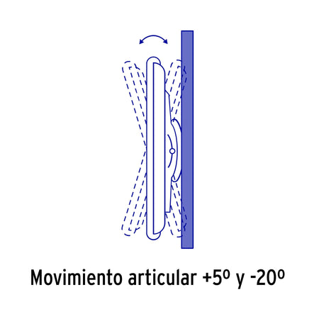 Soporte para pantallas de 32" a 70" con movimiento angular