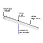 Luminario lineal de LED 36 W de sobreponer a prueba de vapor