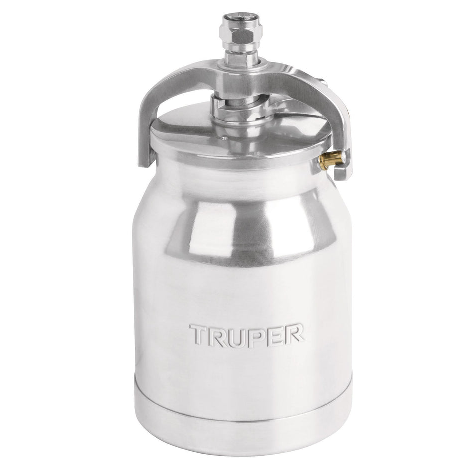 Pistola p/pintar succion HVLP vaso aluminio 1.4 mm Truper