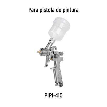 Pistola p/retoque gravedad HVLP vaso plastico 1 mm Truper