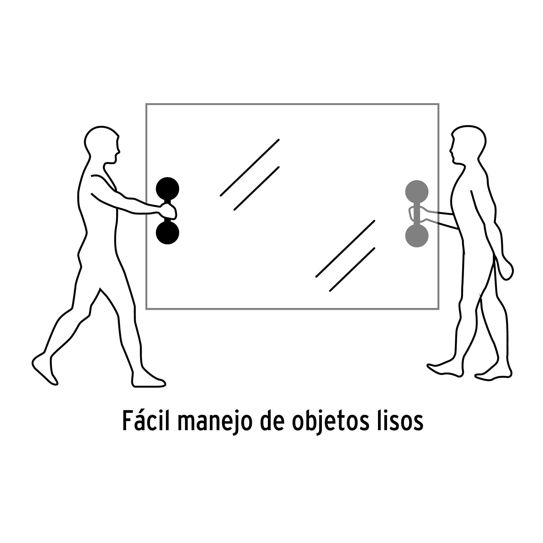 Ventosa de aluminio para vidrio 2 copas de succion Truper
