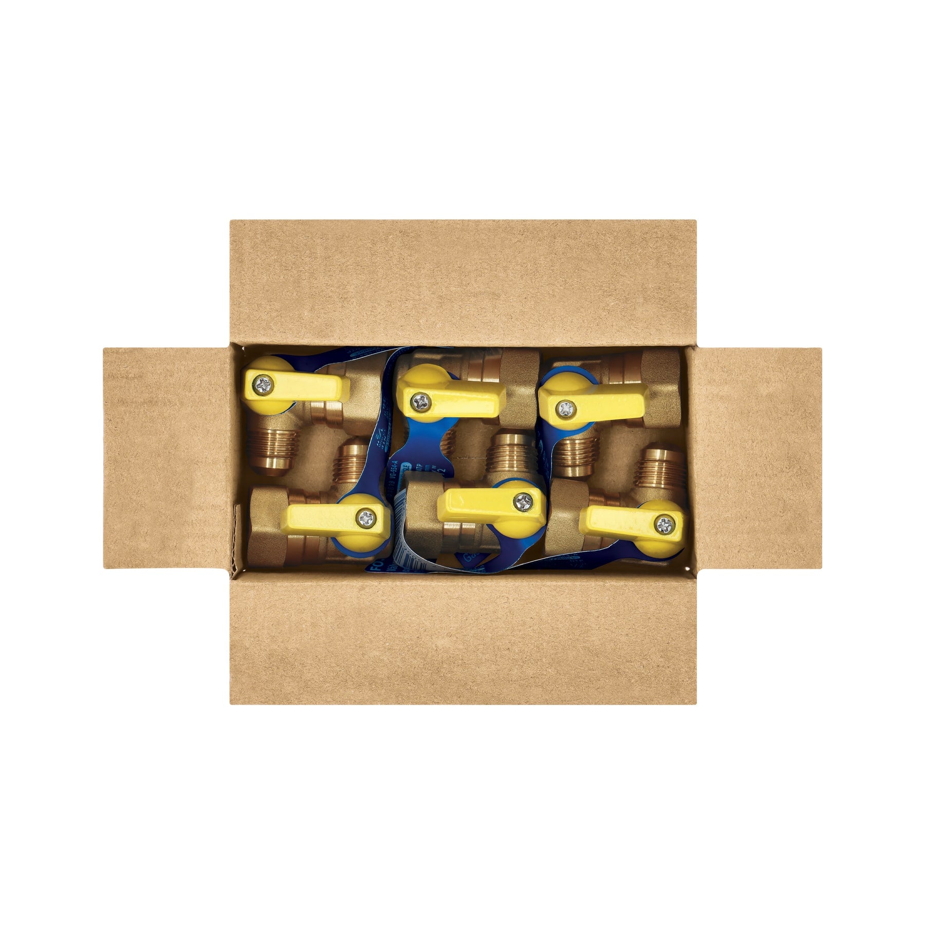 Válvula de control de latón, angular p/gas, 3/8x1/2', FOSET