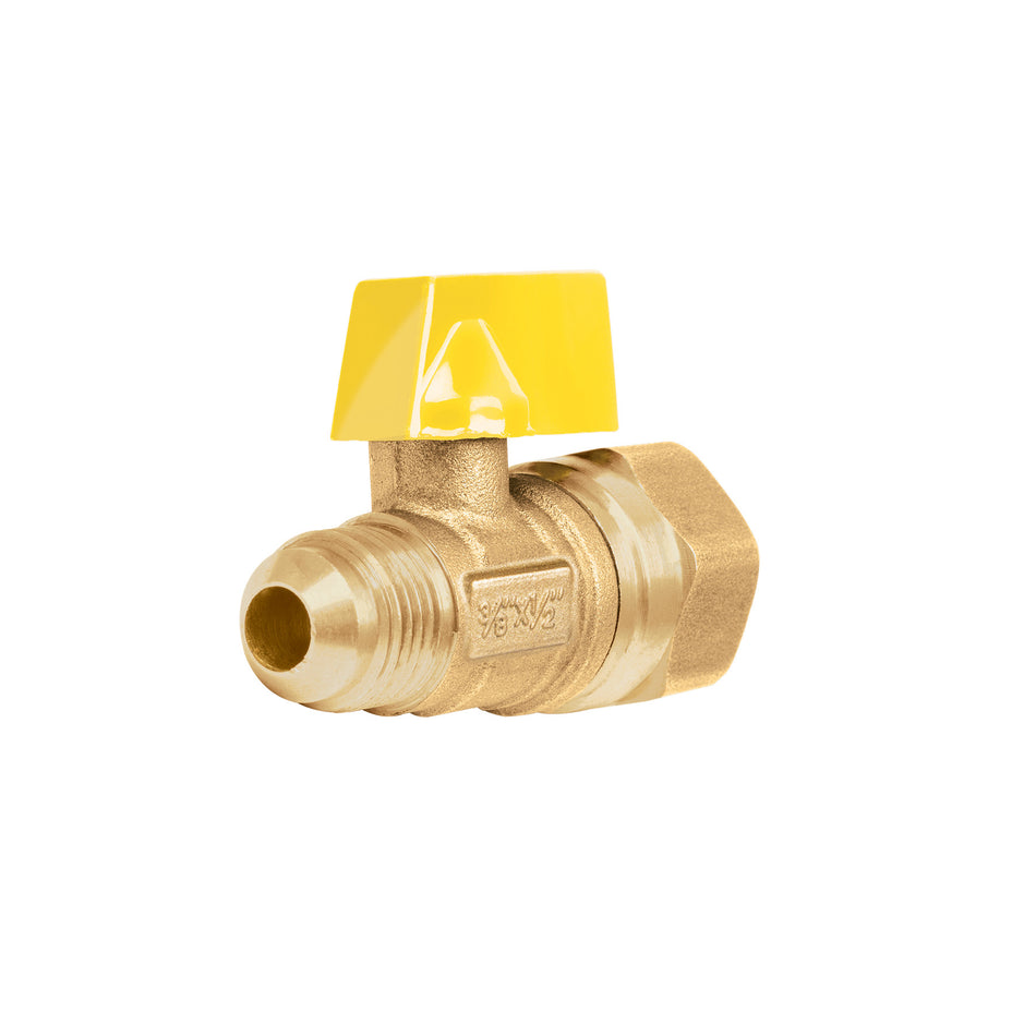 Valvula de control de laton para gas x FOSET 3/8"