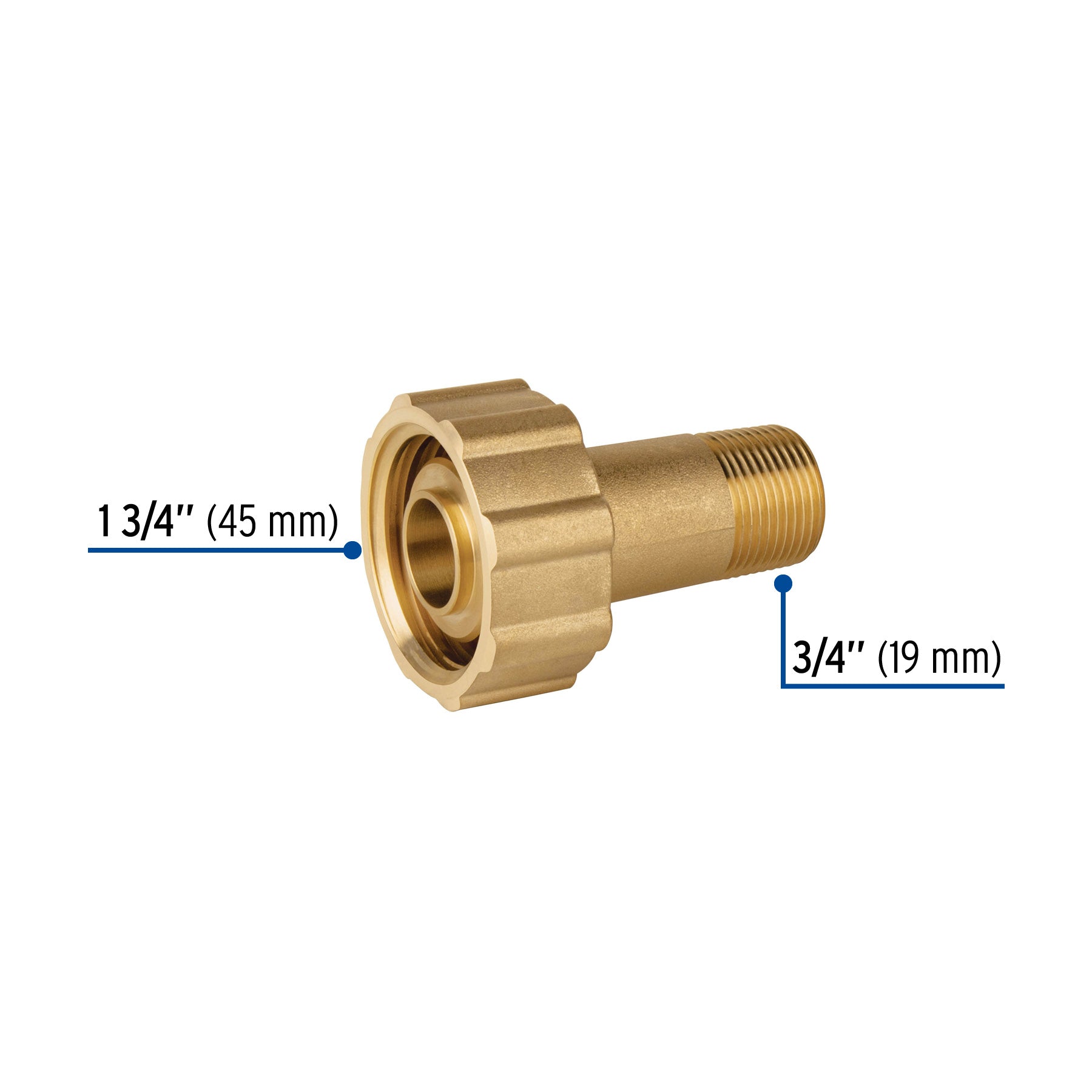 Acoplador llenado p/tanque estacionarioACME 1-3/4x3/4"NPT
