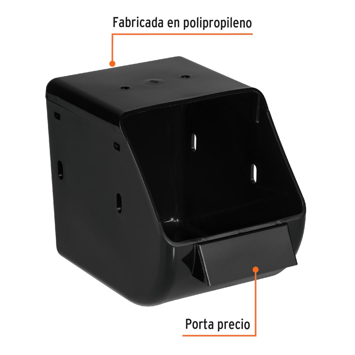 Gaveta plastica para organizar negra Truper