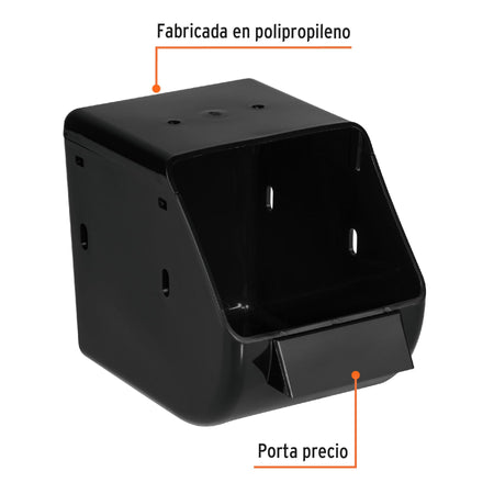Gaveta plastica para organizar negra Truper