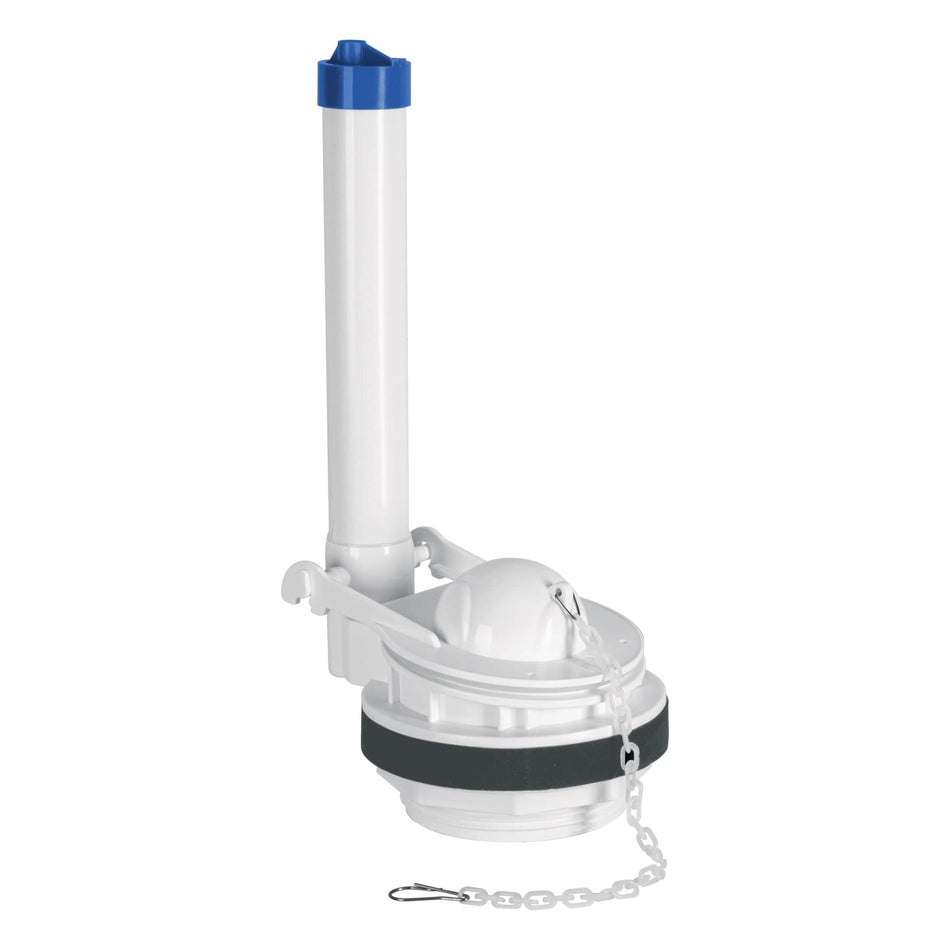 Valvula de descarga 3" para WC de 2 pzas cadena plastica