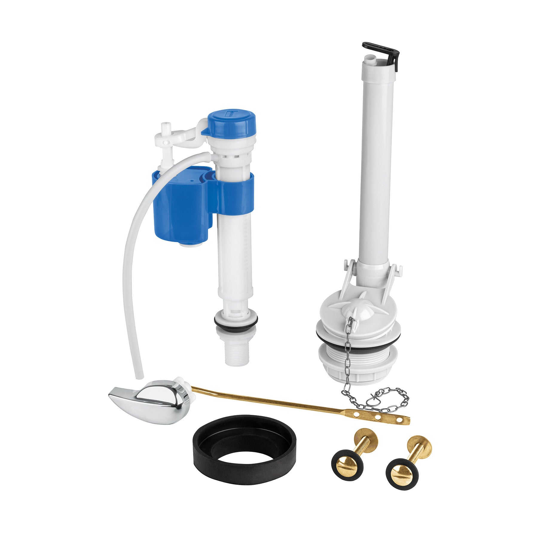 Juego de reparacion p/WC c/valvula de ajuste de altura