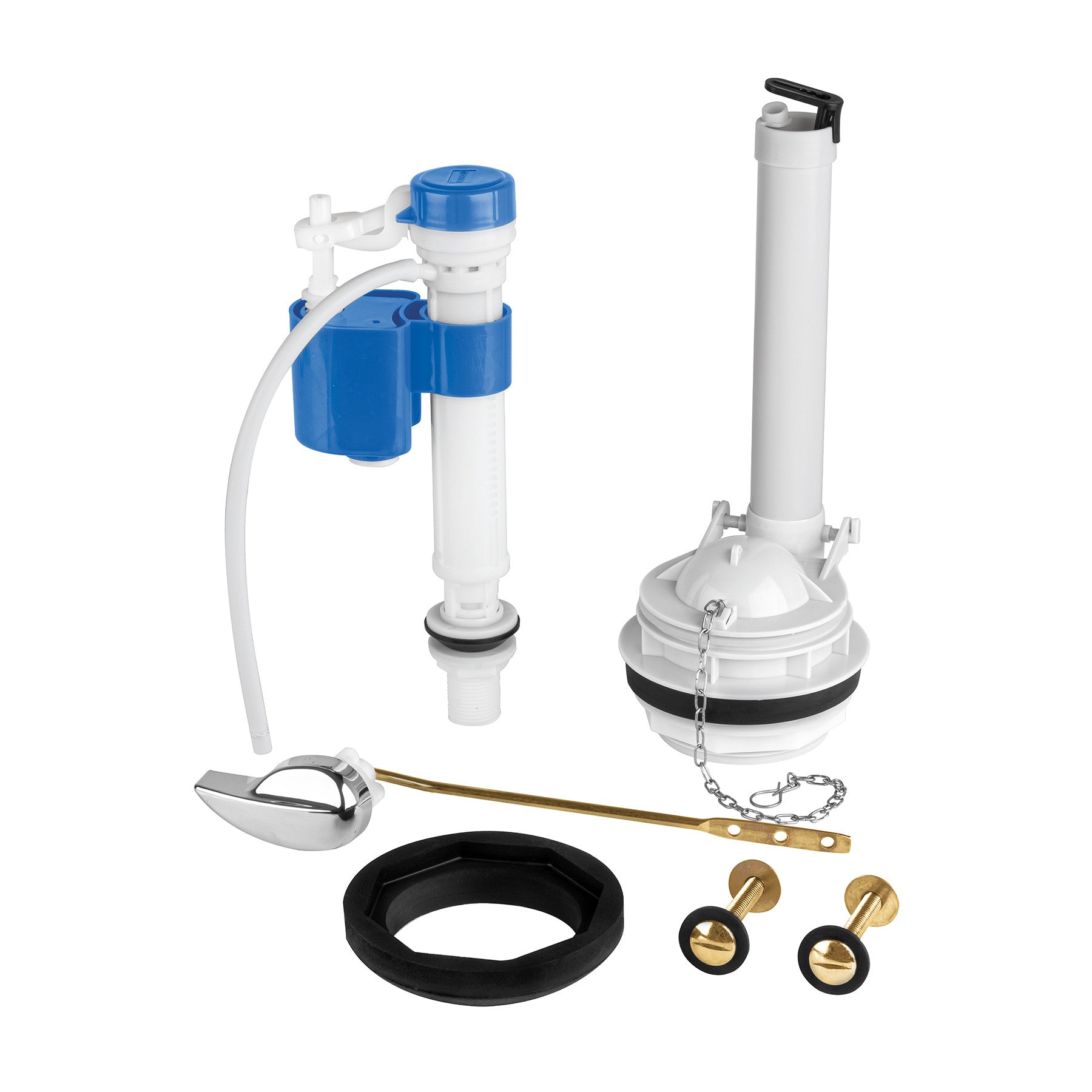 Jgo de reparacion p/WC c/valv ajuste y tornillos metalicos